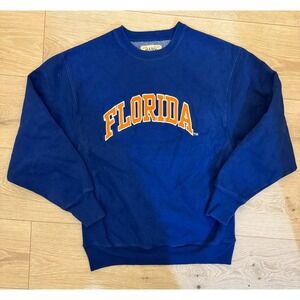 Vintage Steve & Barry's University of Florida Crewneck Sweatshirt XS Blue Orange